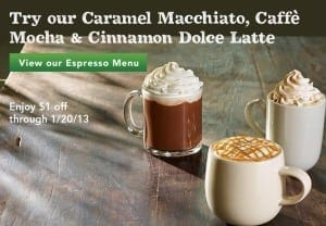 starbucks 2013 sale