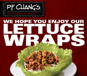 P.F. Chang's: Last Week for Free Lettuce Wraps