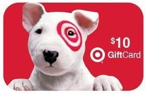 $10 Target Gift Card with $50 Purchase