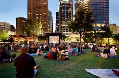 Free outdoor movies in Houston
