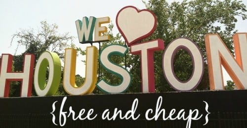 We Love Houston sign 
