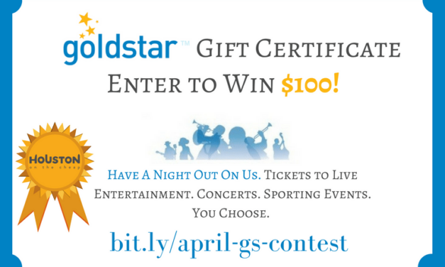 April Giveaway: Win a $100 Goldstar Credit for Tickets to Upcoming Events