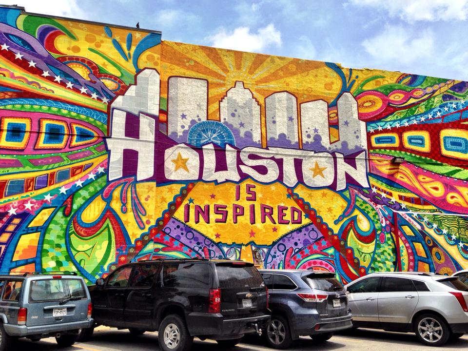 Houston mural map