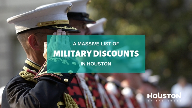 military discounts in houston