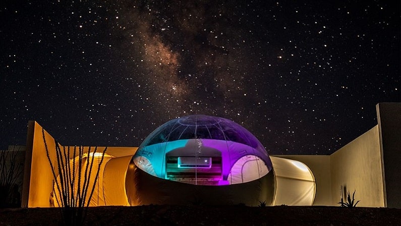 Sleep Under the Stars in a Bubble Hotel at Basecamp Terlingua in West Texas