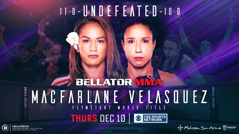 Macfarlane vs Velasquez Live Stream: Watch Bellator 254 Online