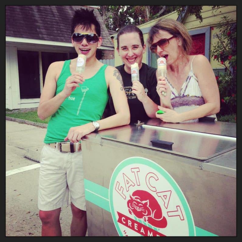 Ice Cream in Houston - Push up pops at Fat Cat Creamery