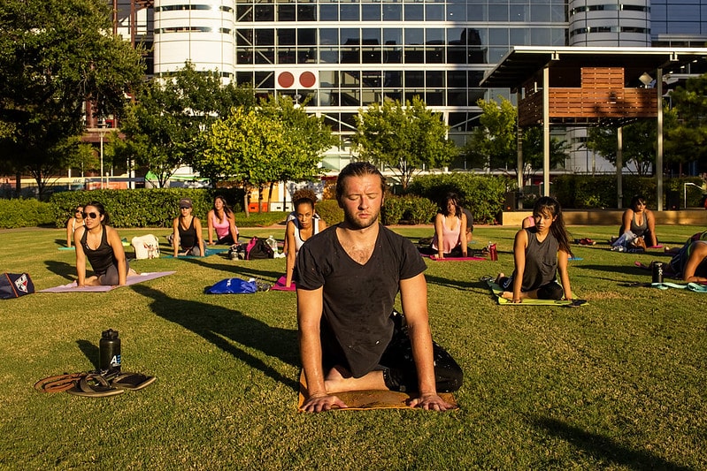 Hatha Yoga at Discovery Green