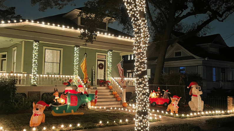 christmas lights in the heights houston