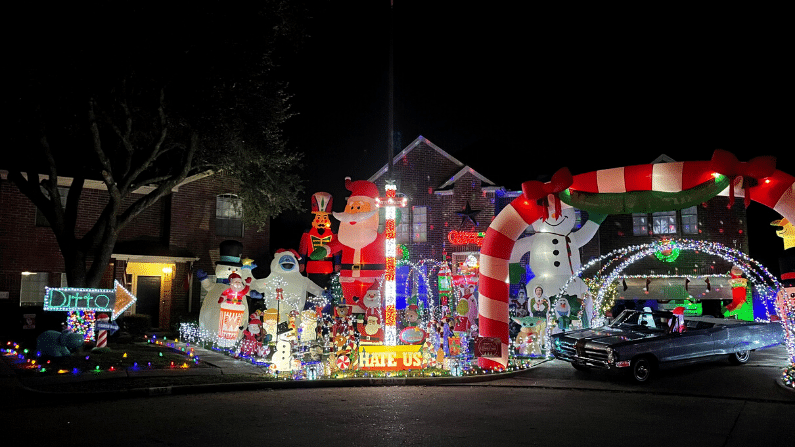 The biggest Christmas Display in Pecan Grove