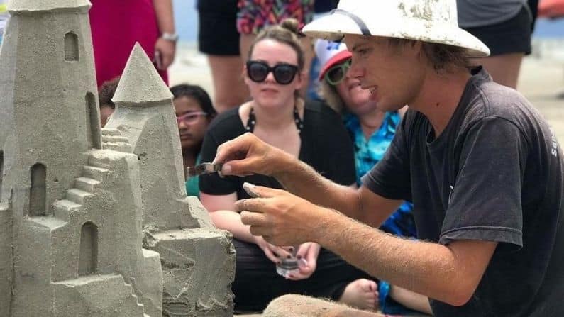 things to do in Galveston this weekend sand castle