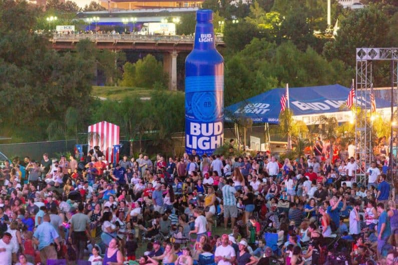 Bud Light Summer Sizzle at Freedom Over Texas July 4th event in Houston