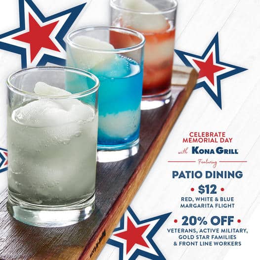 Memorial Day Sales in Houston - Verified deals for 2022 including freebies, restaurant specials, retail discounts, & more! 4 Memorial Day food deals at Kona Grill