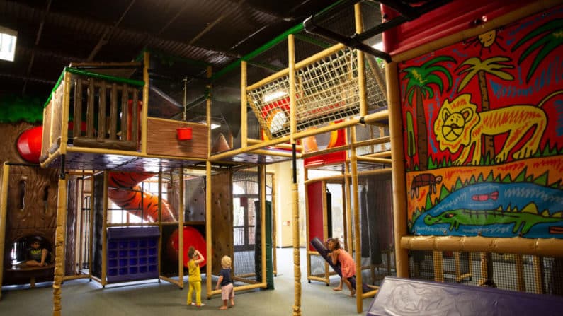 Safari Stop Indoor Playground at the Woodlands United Methodist Church in Houston