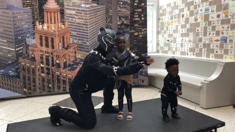 Black Panther at Juneteenth Event at Children's Museum Houston
