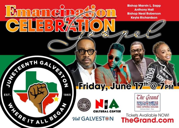 Juneteenth 2022 Events in Galveston - Emancipation Celebration at The Grand 1894 Opera House
