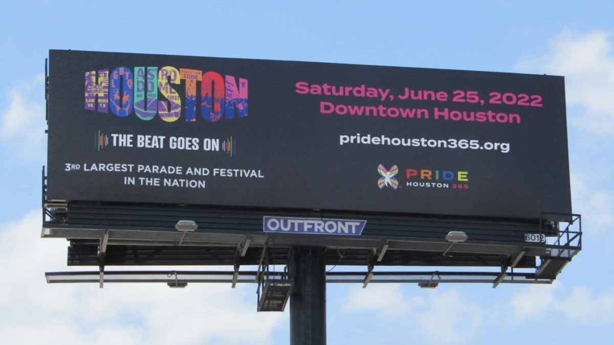 Pride Houston Celebration 2022 Billboard