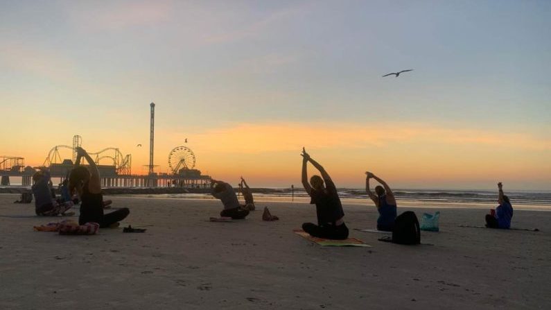 Sunrise Yoga by the Beach