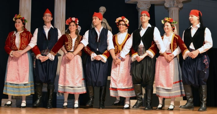 greek festival in houston - adult dancers