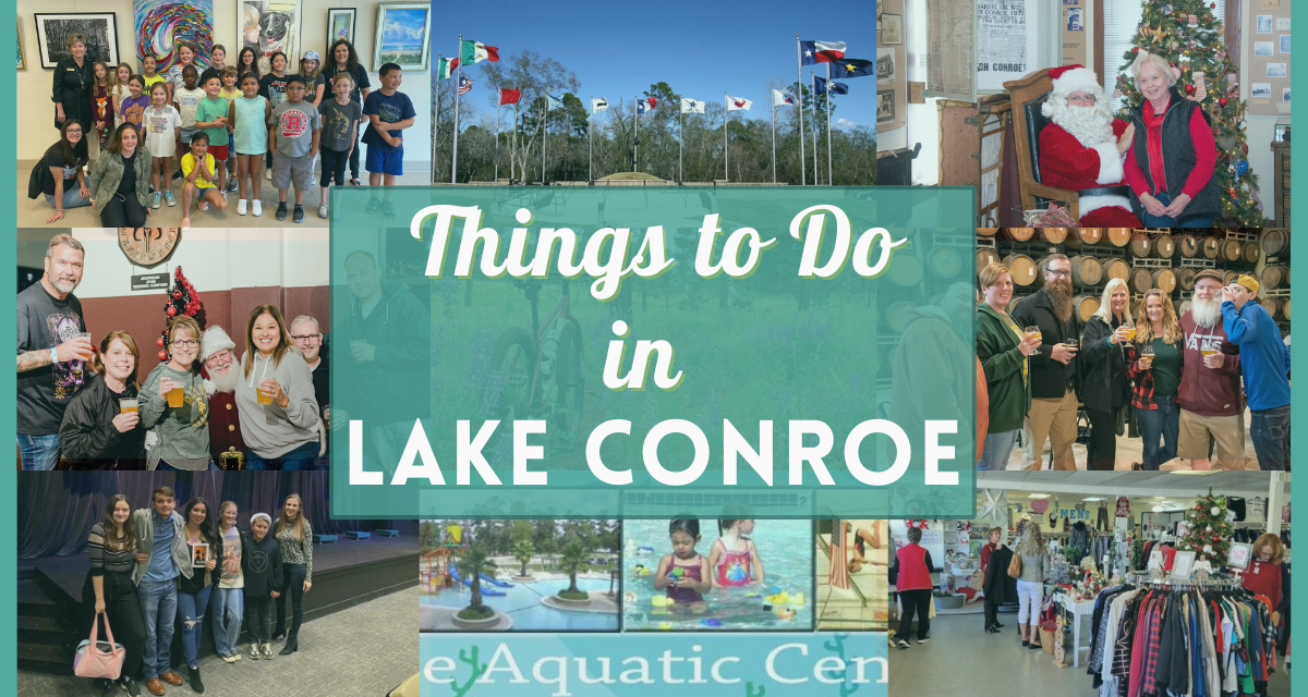 20 Things to do in Lake Conroe near Houston – fun activities, art & history, restaurants, shopping and more!