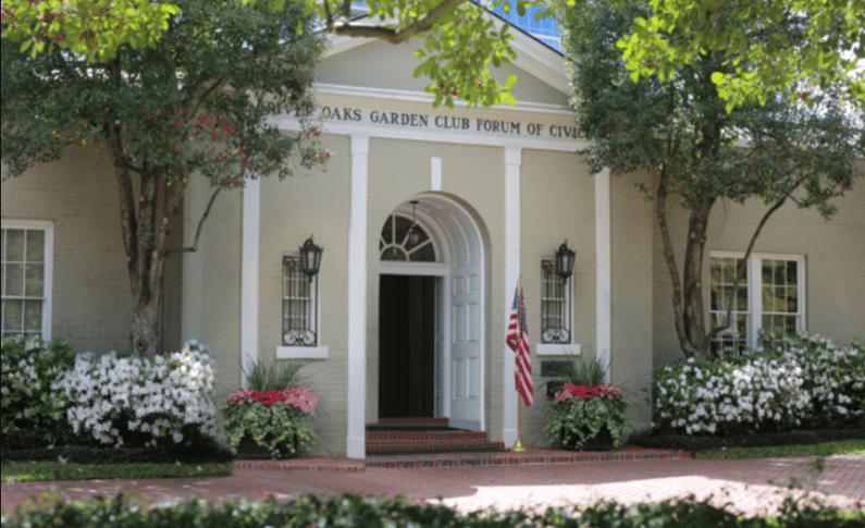 River Oaks Garden Club Forum of Civics