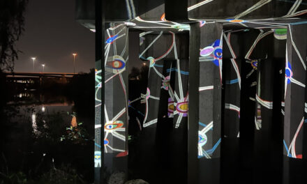 Buffalo Bayou Night Light Houston – Enjoy video art installations from local artists on April 1, 2023!