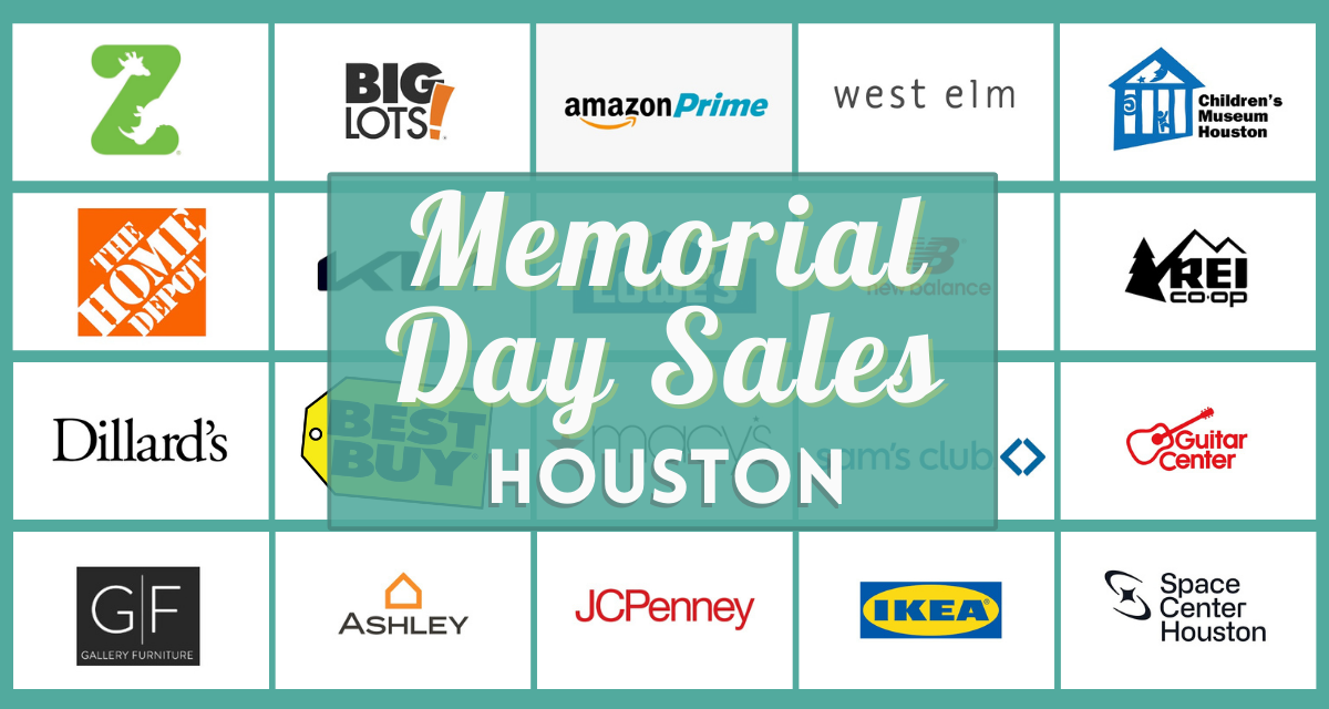 Memorial Day Sales in Houston – over 70 verified deals, discounts, and freebies from Local restaurants and retail stores!