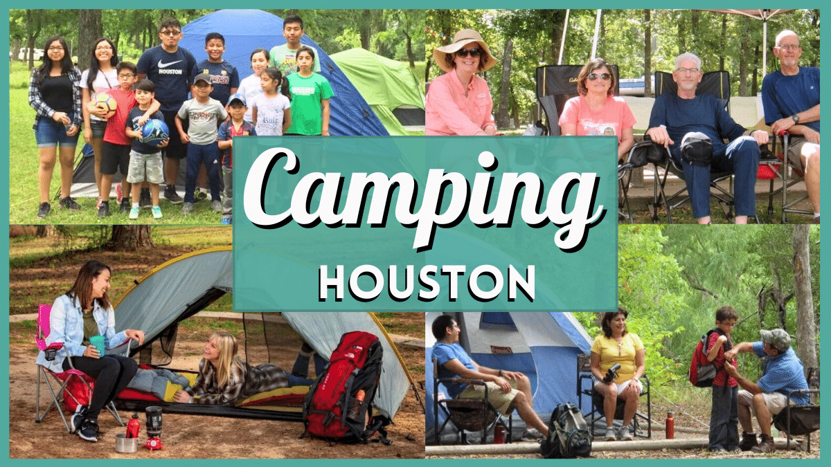 Camping in Houston - Collage