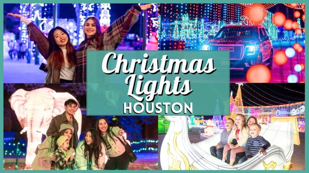Chritmas Lights Houston - Collage