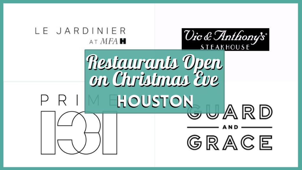 Houston Restaurants Open Christmas Eve - Collage