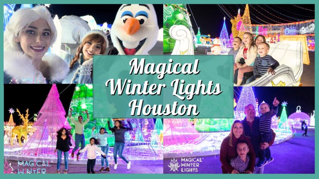 Magical Winter Lights Houston - Collage