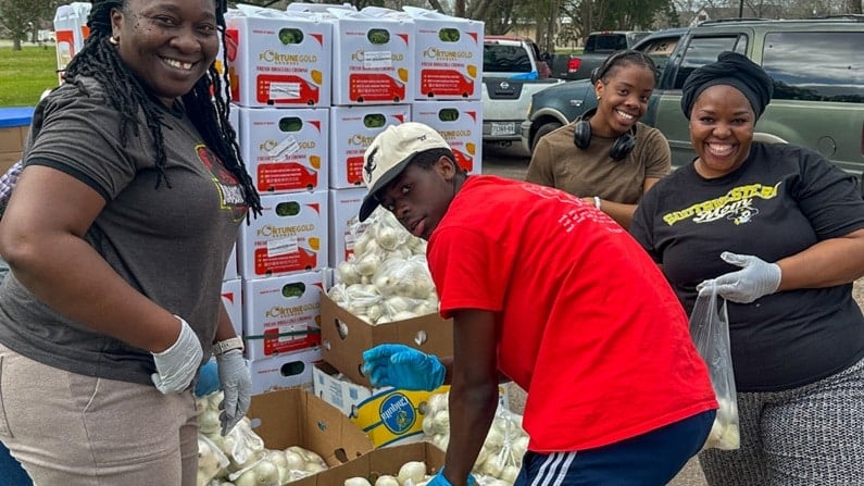 Volunteer on Christmas Day Houston - Houston Food Bank - Collage