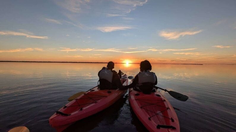 Date night ideas Galveston - Sunset Tours with Galveston Kayak Outfitters