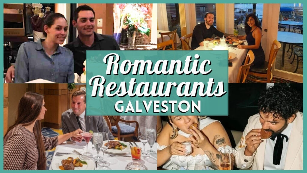 Romantic Restaurants in Galveston - Collage