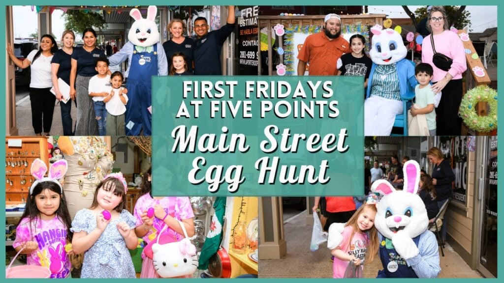 Easter Egg Hunt Houston - First Fridays at Five Points Main Street Egg Hunt